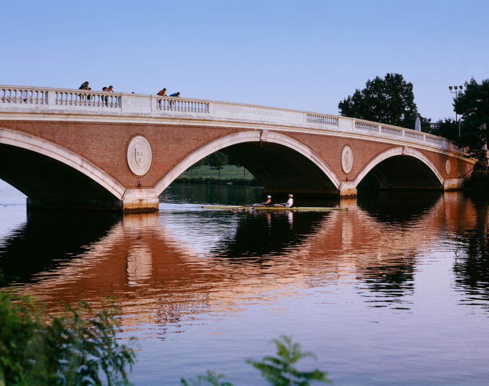 Sculling, Charles River, Boston, Massachusetts