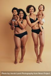 Joyful new moms embracing their postpartum bodies 413e70