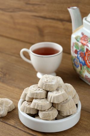 Kue Satu or Kue Koya, Mung Bean Cookies with Various Shape.