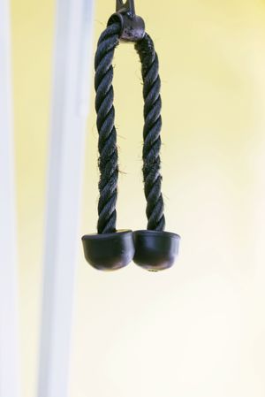 Picture of triceps press down rope in gym