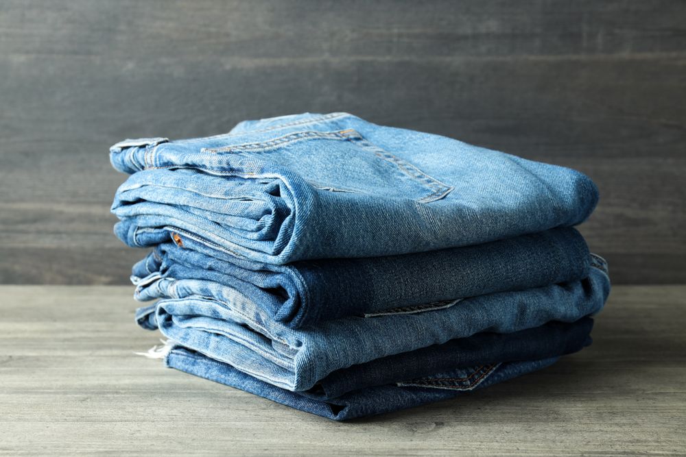 Concept of jeans, casual clothes concept, jeans as daily wear