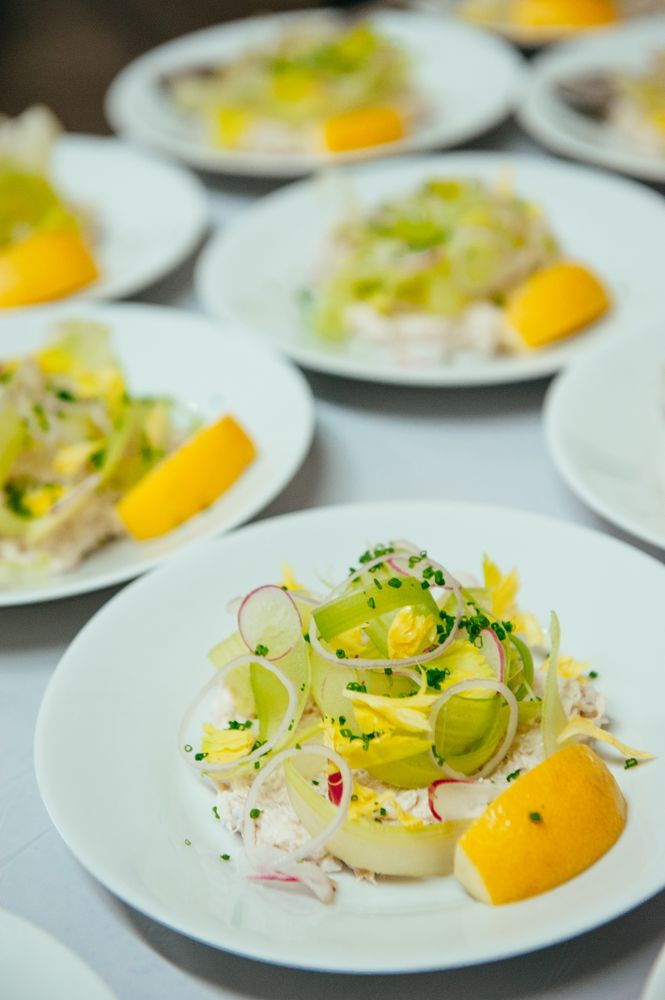 Plated salad