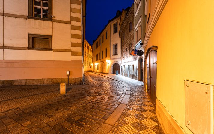 Narrow street of Old Prague