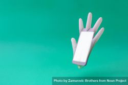 Surgical latex glove and mobile phone 0JW3w5