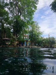 Clear water in natural pool