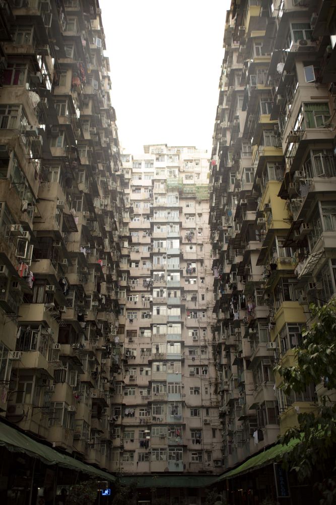 Exterior view of Yick Cheong building in Hong Kong