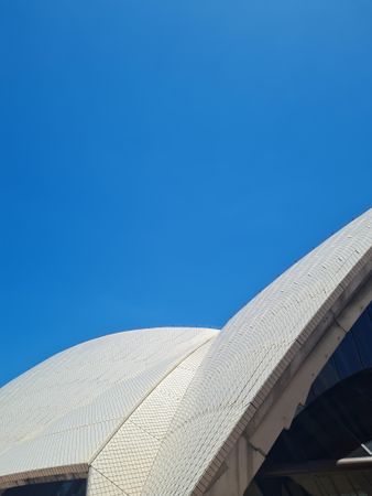 Close up of architectural detail of Sydney Opera House