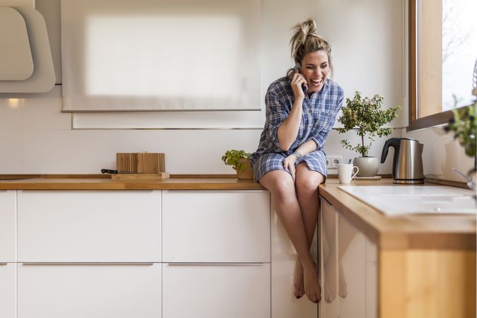 woman at home