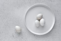 eggs on wooden table