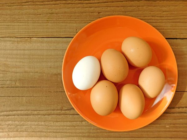 Cooking Eggs On Background