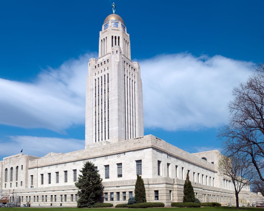 State Capital Building in Lincoln, Nebraska