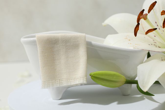 Concept of cosmetic and beauty care accessories