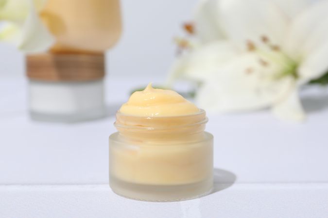 Concept of skin and body care, cream cosmetic