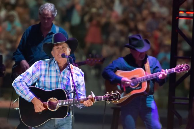 Country music legend George Strait at the AT&T Center, Dallas, Texas