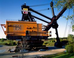 Side view of ‘Big Brutus' strip-mining shovel in southeast Kansas