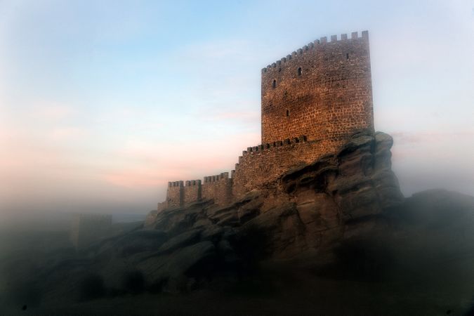 Castle of Zafra. Game of Thrones, Tower of Joy. Hombrados, Campillo de Dueñas, Guadalajara, Castilla La Mancha, Spain, Europe