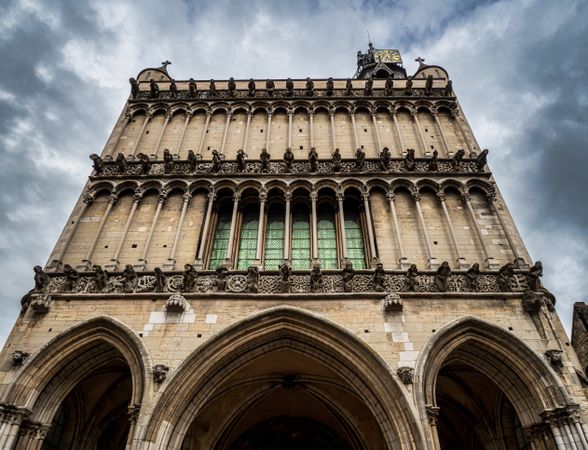 Medieval city of Dijon, capital of Burgundy. Cozy, cute center of the old town