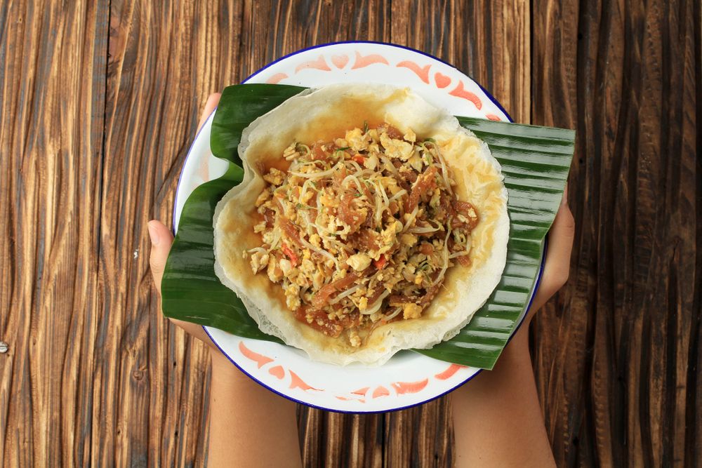 Top View of Lumpia Basah Bandung