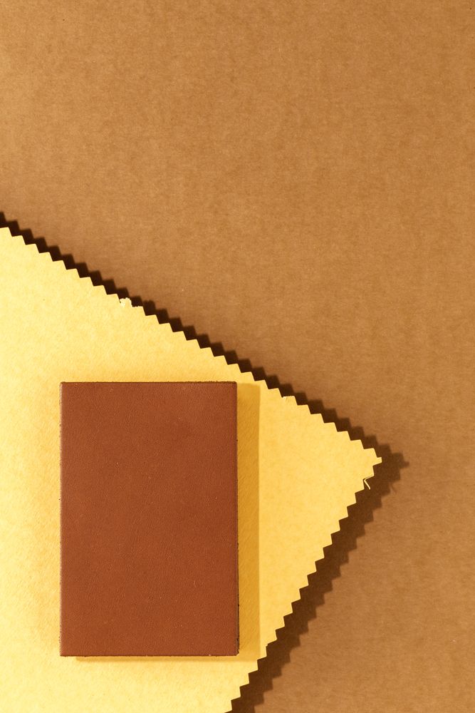 Natural leather labels for price or advertising