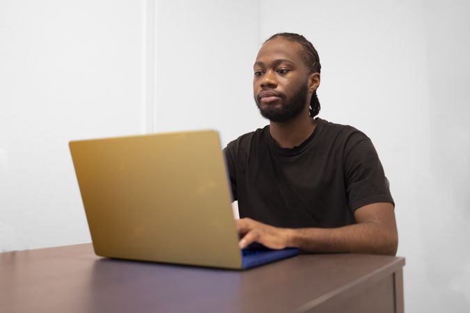 Quiet Study Moment in Home Workspace.