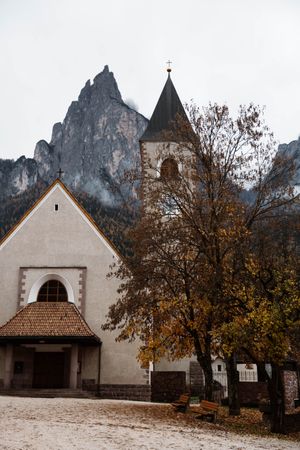 Nature and church on camera