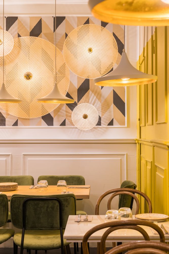 Stylish illumination lamps fixed to wall