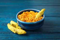 Fragrant seasoning - turmeric, one of the main ingredients in Indian curry