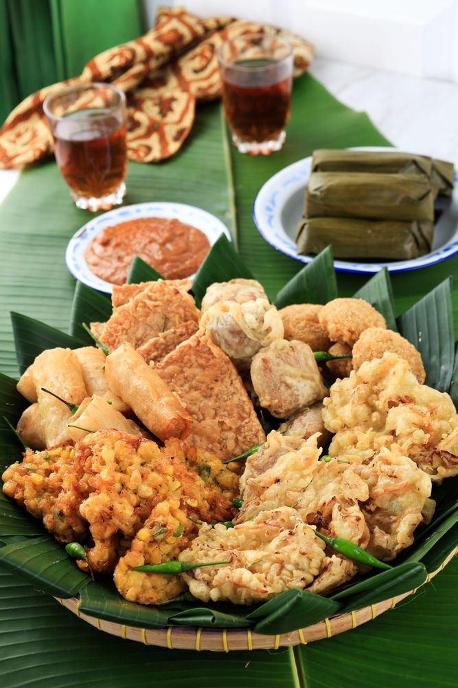 Various Gorengan Tampah Vegetable Fritter