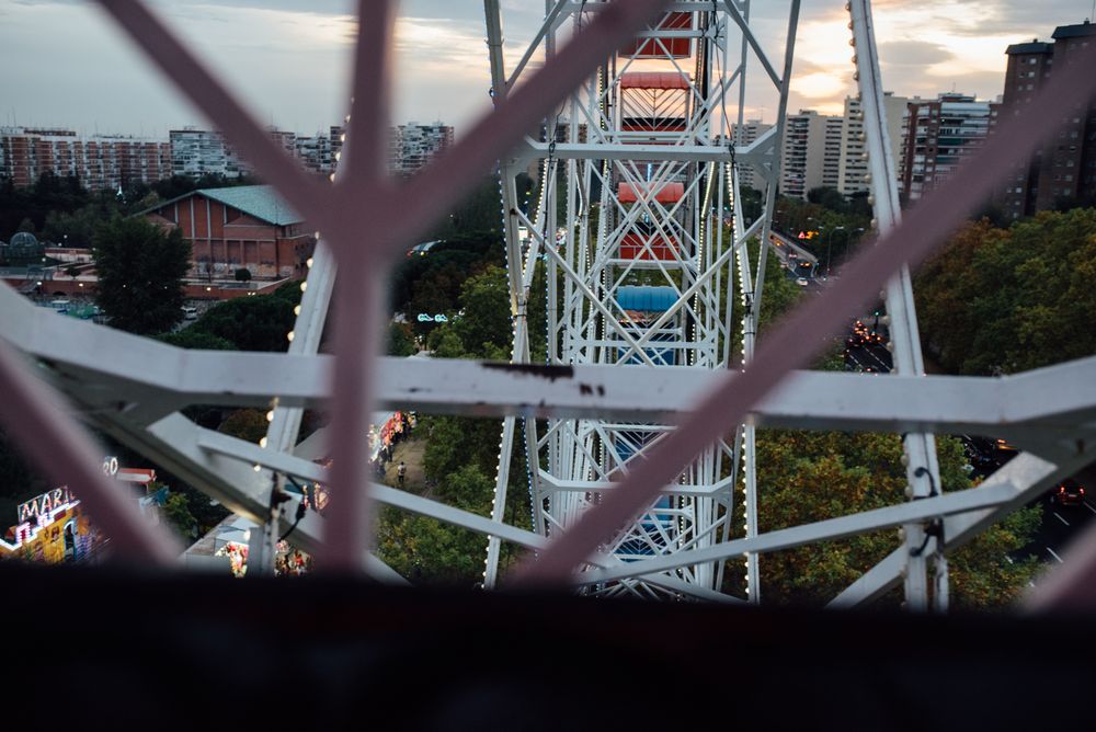 Ferris wheel in amusement park