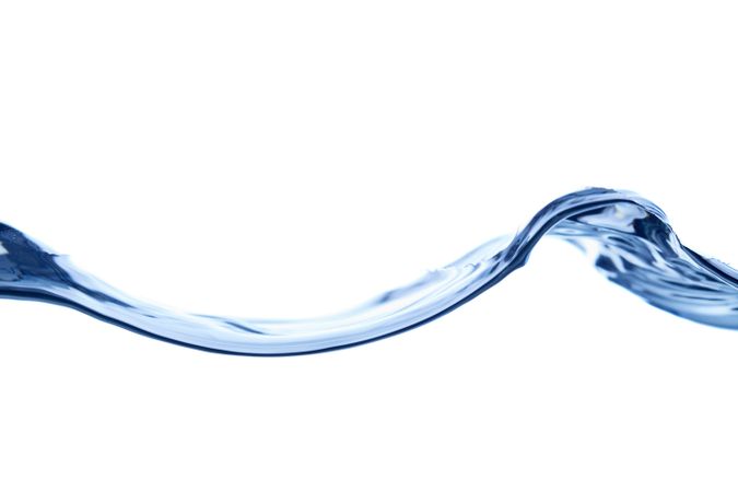 Blue Wave Outline in Aquarium