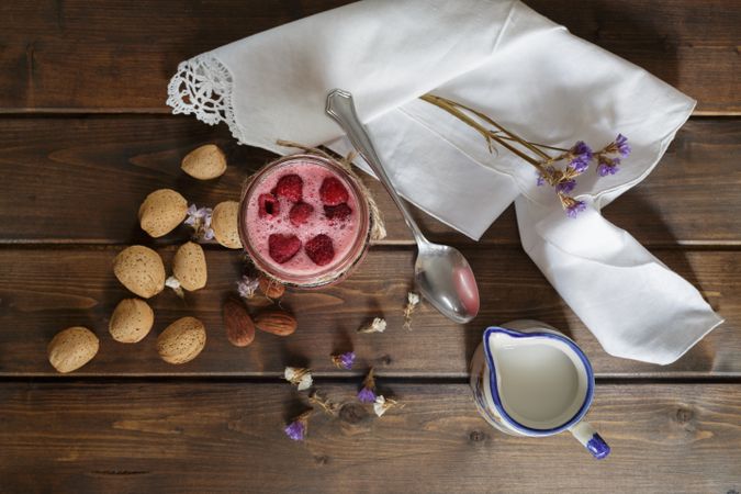 Healthy fruit vegetarian meal