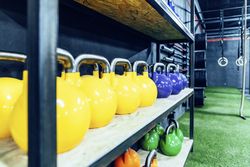 Bright weights in gym