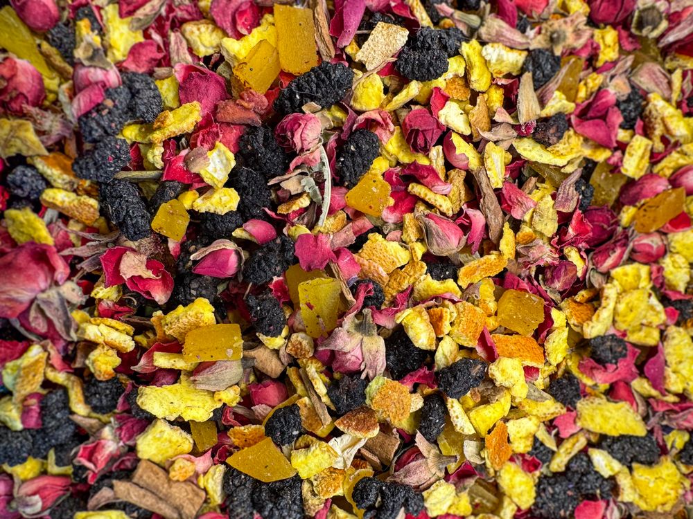 Close up of fragrant tea in bazaar