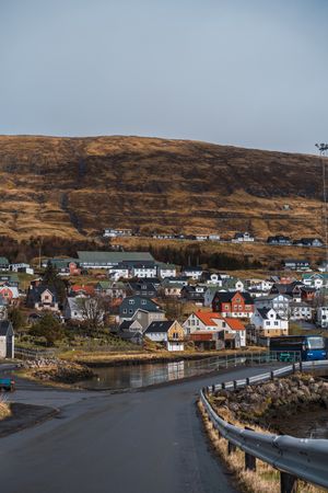 Small settlement near hill