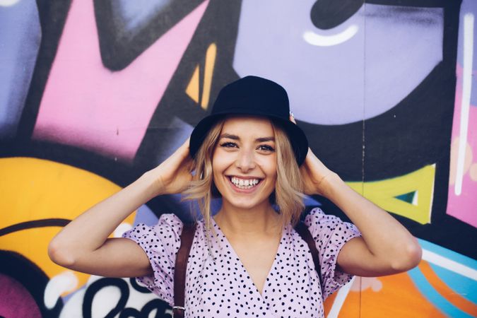 Portrait of casual young woman