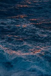 Bright splashes of blue water