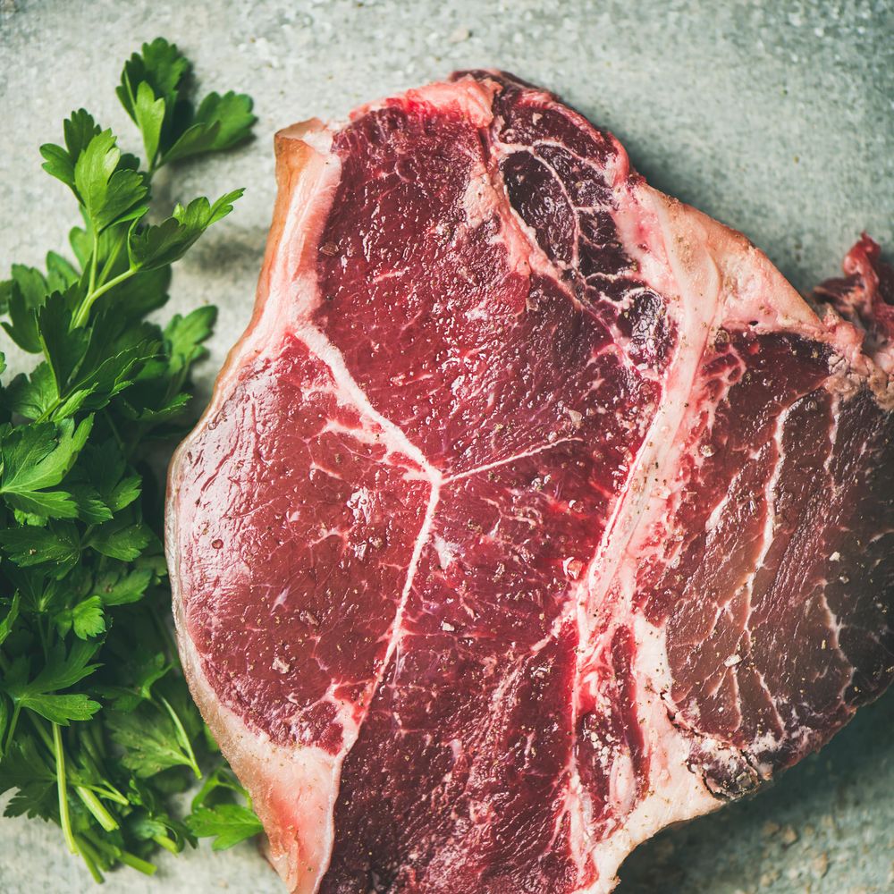 Close up of healthy protein meat dinner concept