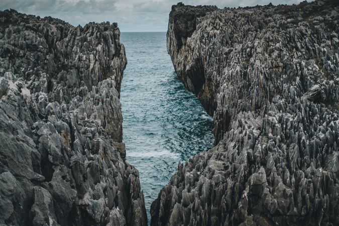 Picturesque rocks and sea