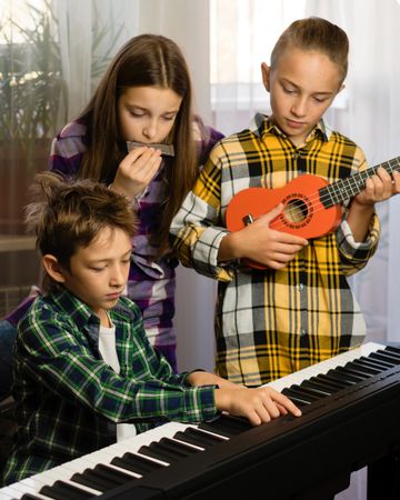 Kids' Diverse Music Jam