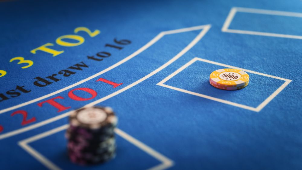 Poker Chips are Being Exchanged as the Lucky Guest Wins the Jackpot