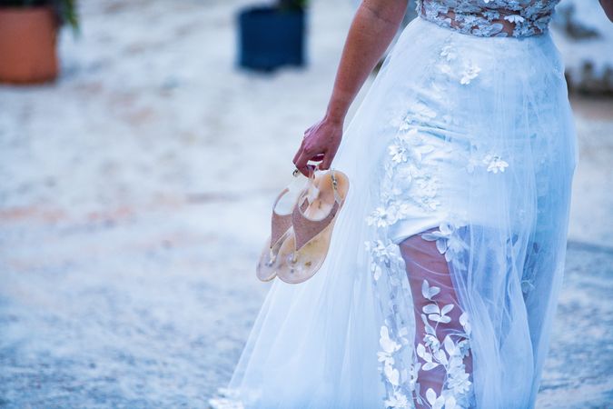 Bride with High Heels