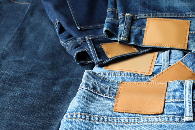 Concept of jeans, casual clothes concept, jeans as daily wear