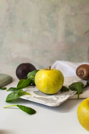 Fresh ingredients, recipe of Green smoothies.