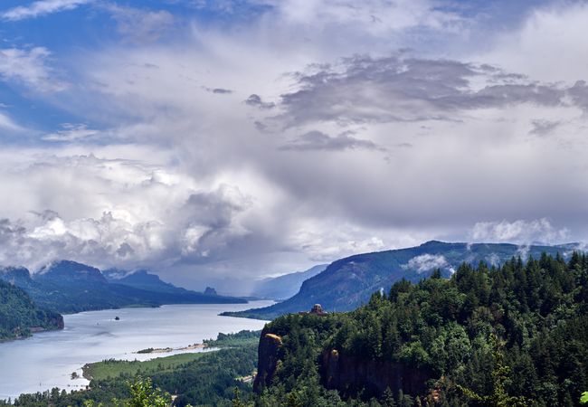View of the Columbia River Gorge from Chanticleer Point by Corbett, Oregon
