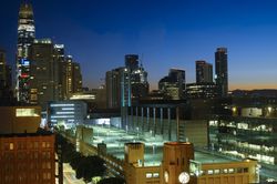 Illuminated buildings in metropolitan city