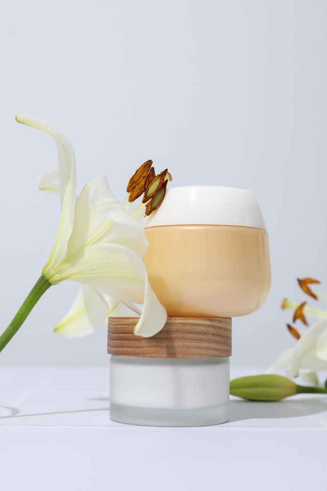 Concept of skin and body care, cream cosmetic