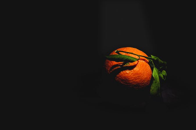Fresh Oranges on dark background