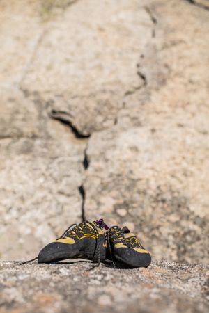 Climbing equipment ready to be used