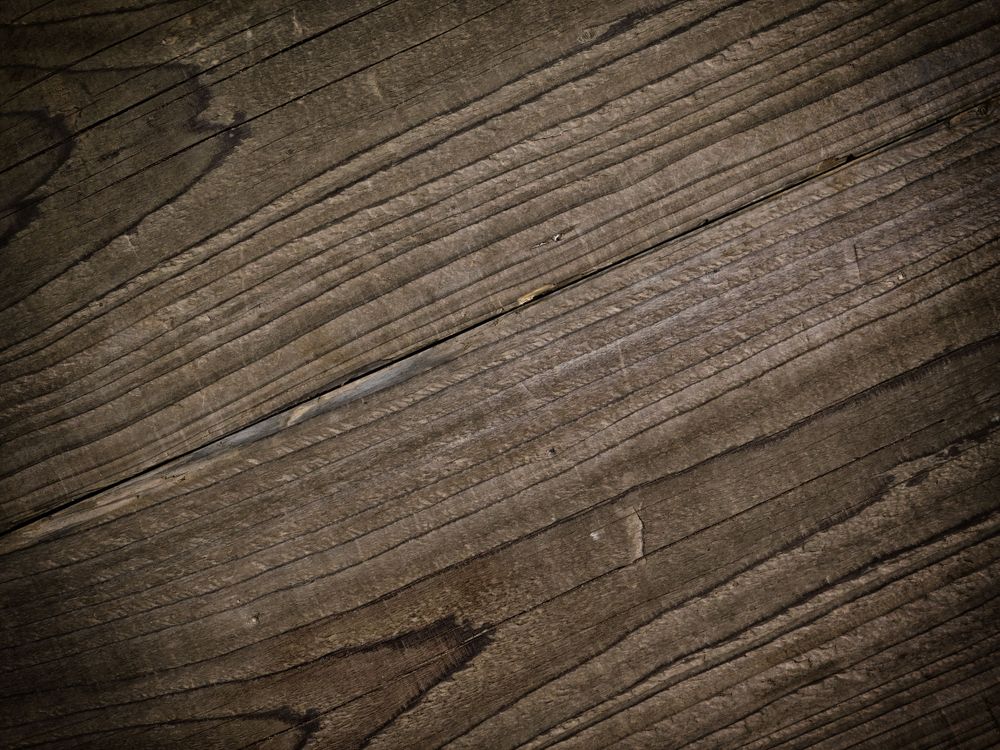 Dark Wood Texture In The Garden