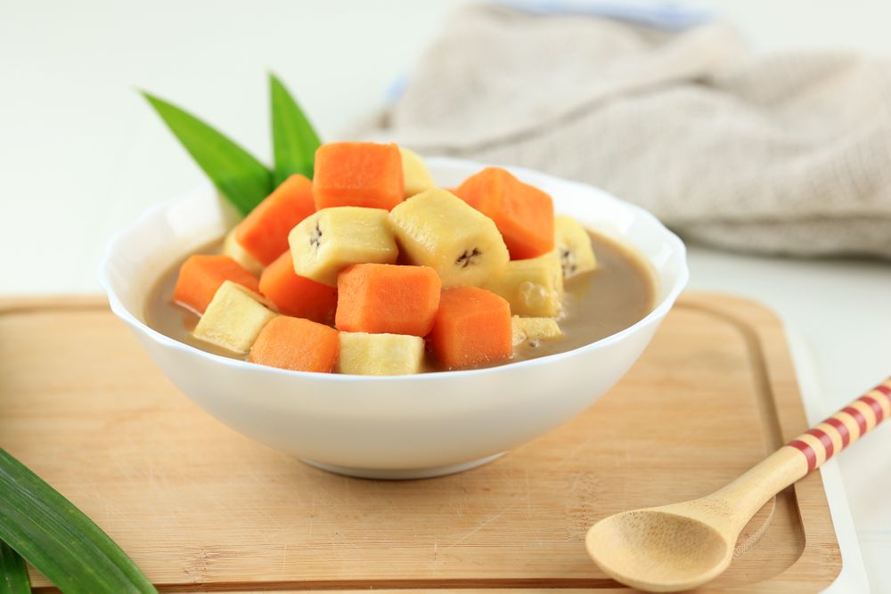 Kolak or Kolak Pisang Ubi is Indonesian Dessert, Popular during Ramadhan,